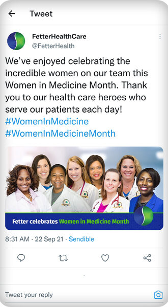 Fetter Health Care Women In Medicine Tweet