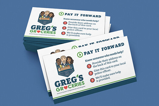 Serve and Connect Greg's Groceries Business Card